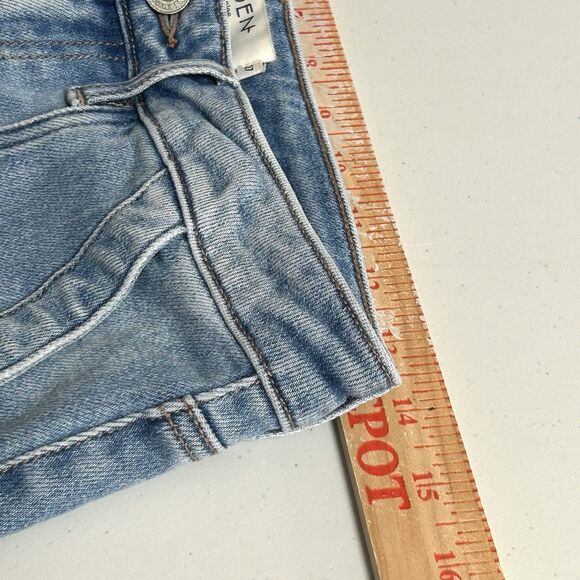 Hidden Los Angeles Cargo Jeans Women 27 Cropped Utility Pocket Straight Raw Hem - Picture 5 of 8